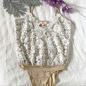 nwt leyden lace cami bodysuit size small